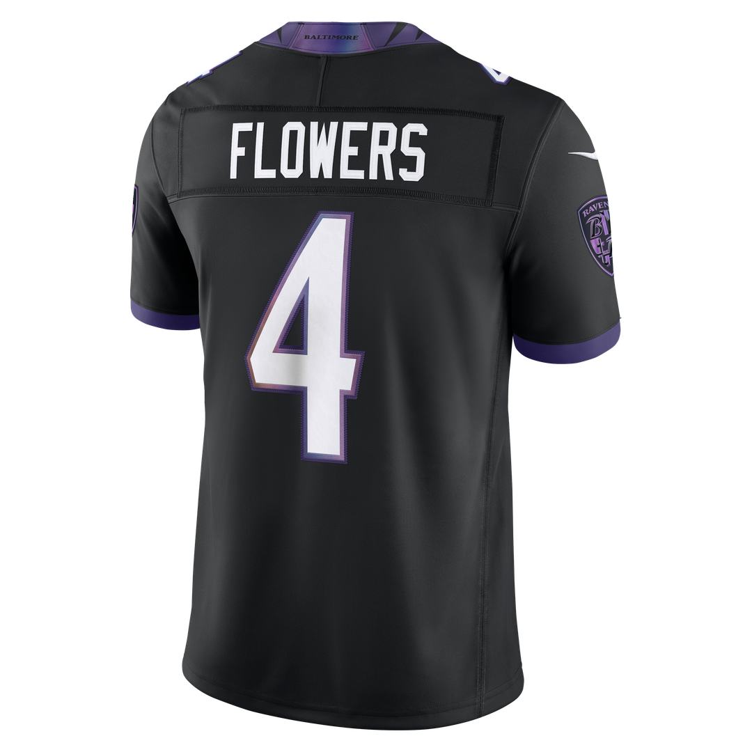 Baltimore Ravens Zay Flowers Nike Black Alternate Alternate Vapor F.U.S.E. Stitched Limited Jersey