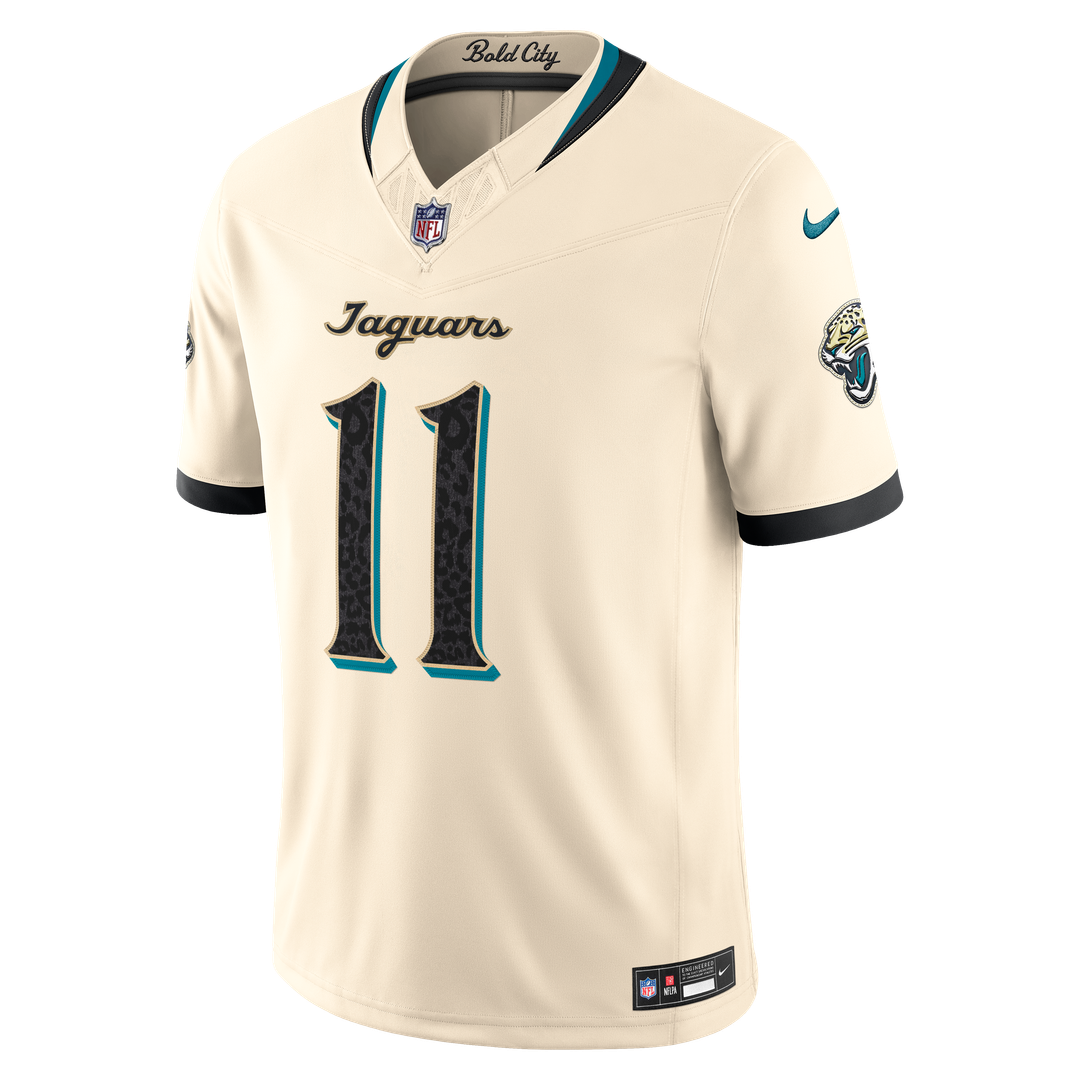 Jacksonville Jaguars Parker Washington Nike Natural 2026 Rivalries Collection Stitched Limited Jersey