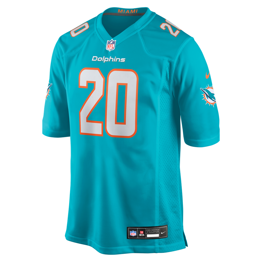 Miami Dolphins Jordyn Brooks Nike Aqua Game Jersey