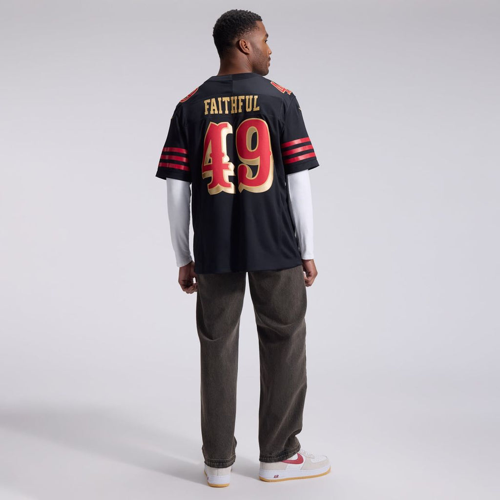 San Francisco 49ers The Faithful Nike Black Rivalries Collection Stitched Limited Jersey