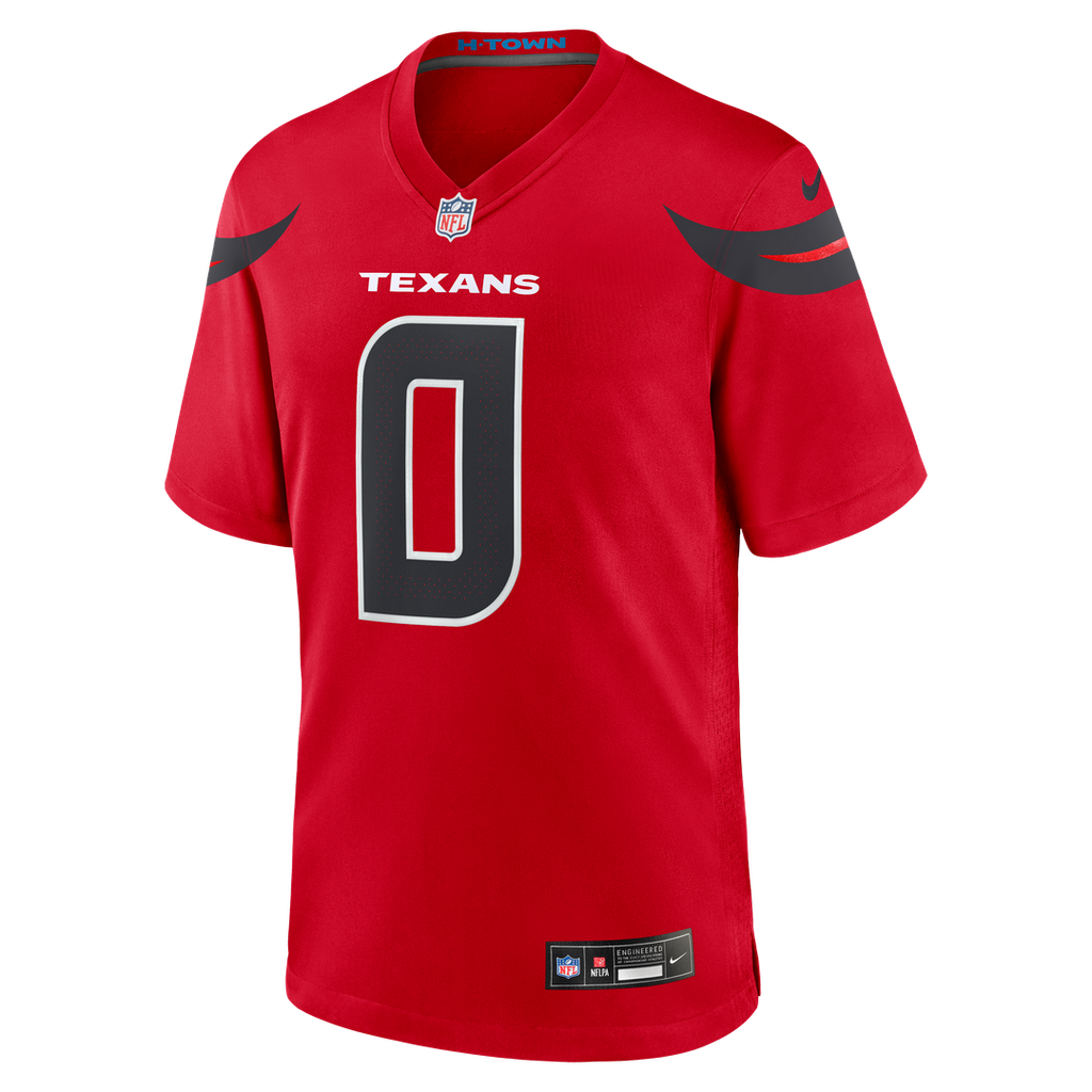 Houston Texans Azeez Al-Shaair Nike Red Alternate Game Jersey