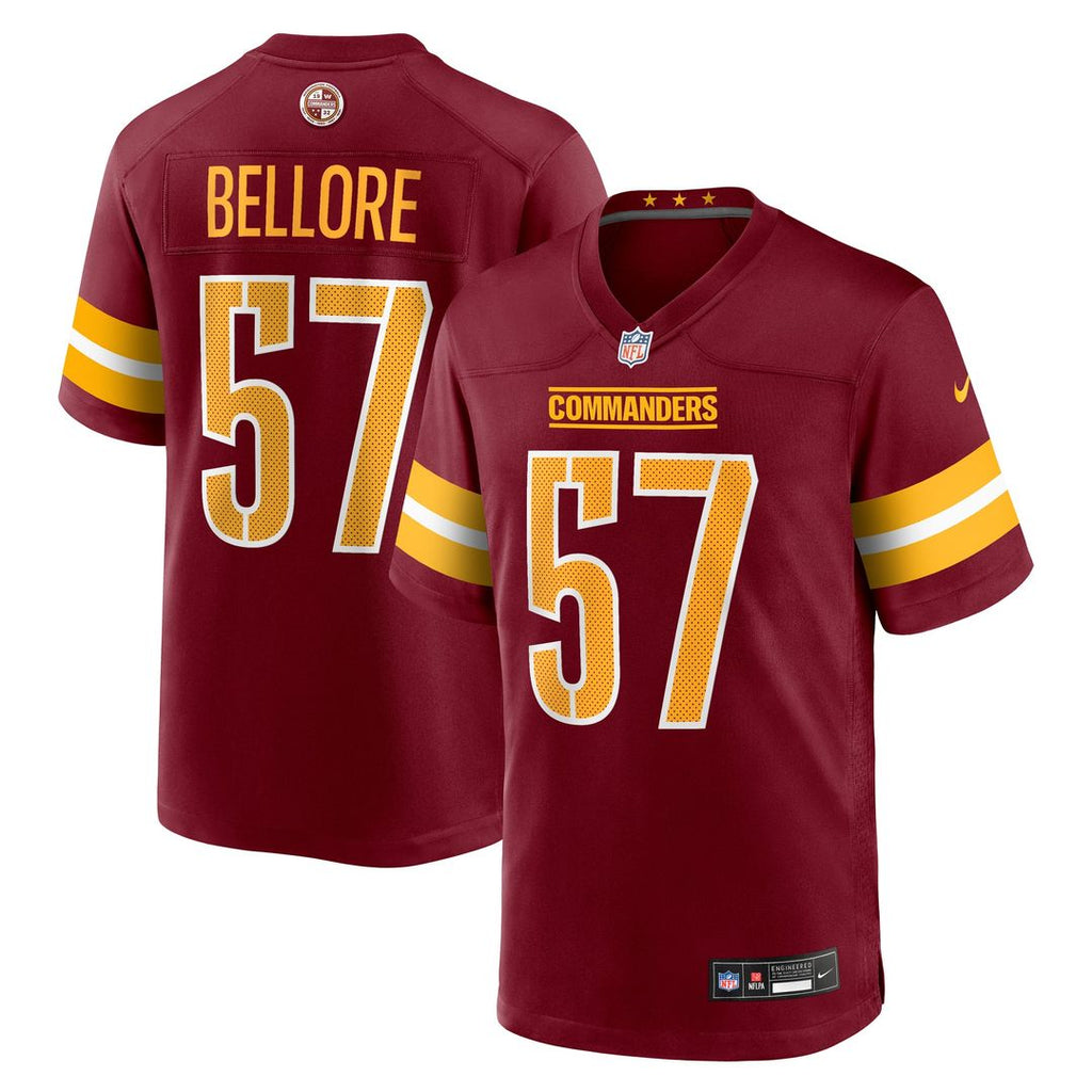 Washington Commanders Nick Bellore Nike Burgundy Team Game Jersey