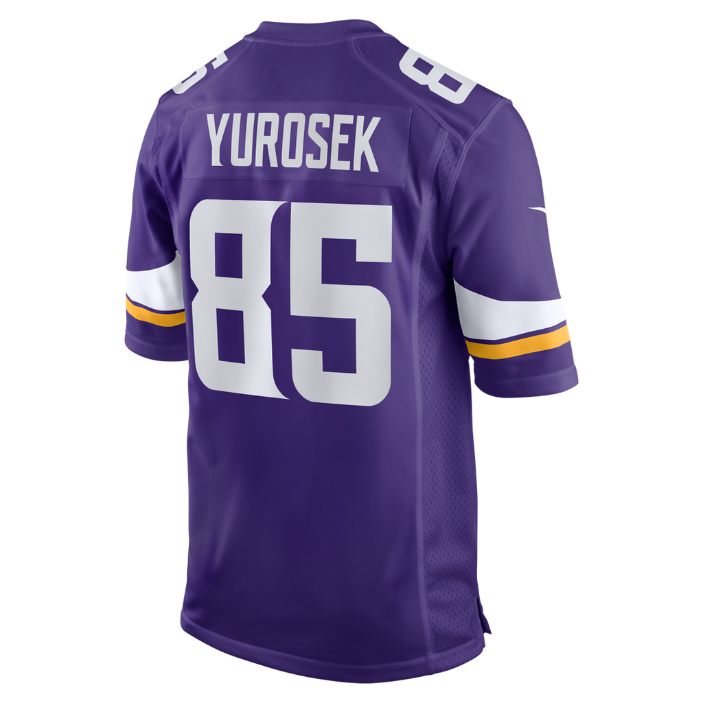 Minnesota Vikings Ben Yurosek Nike Purple Team Game Jersey