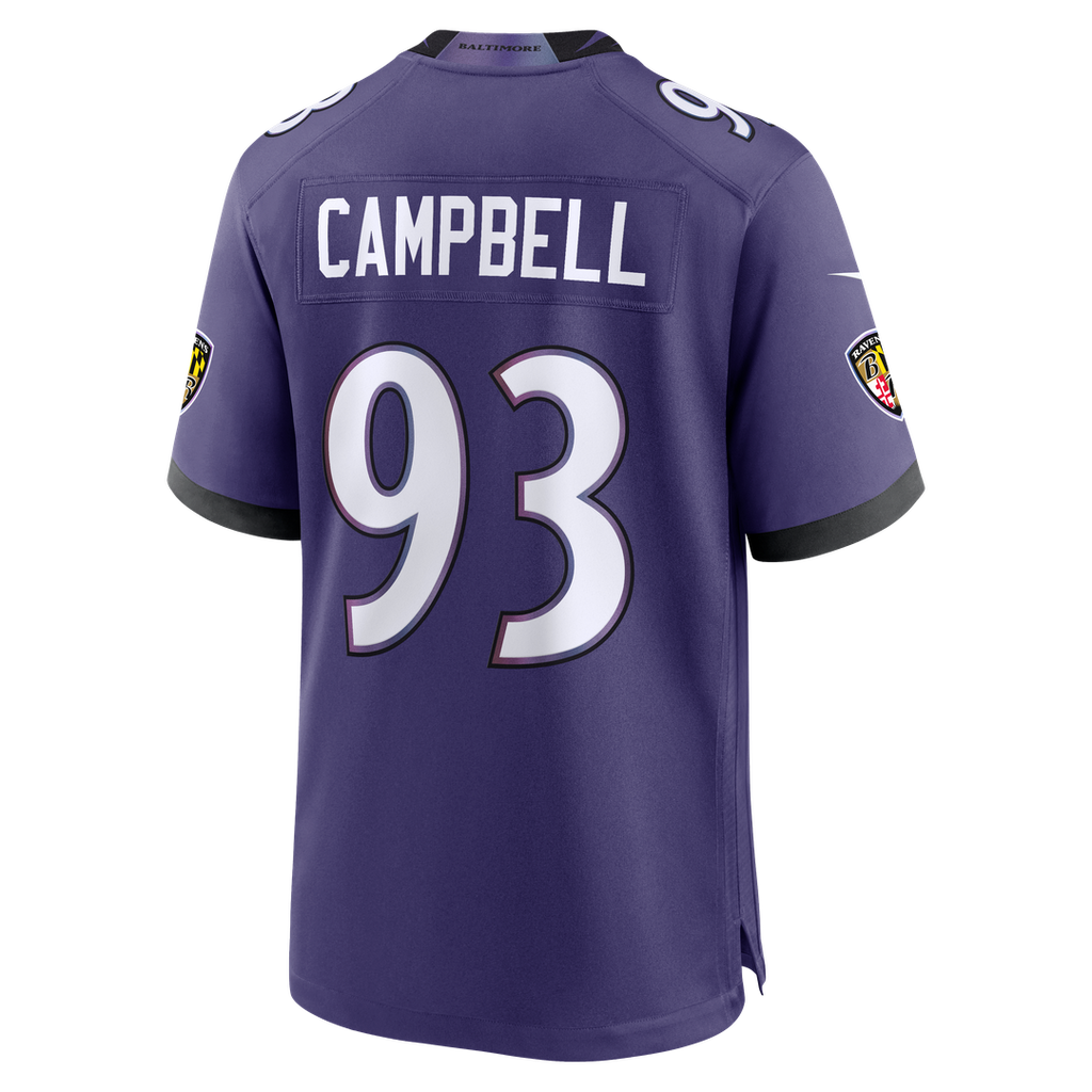 Baltimore Ravens Calais Campbell Nike Purple Team Game Jersey