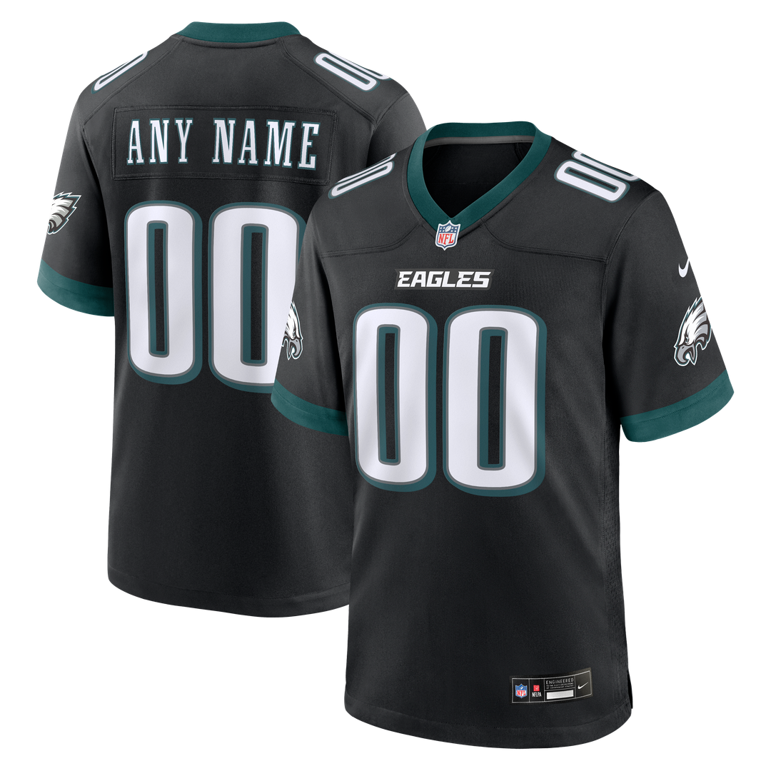 Philadelphia Eagles Nike White White Custom Game Jersey