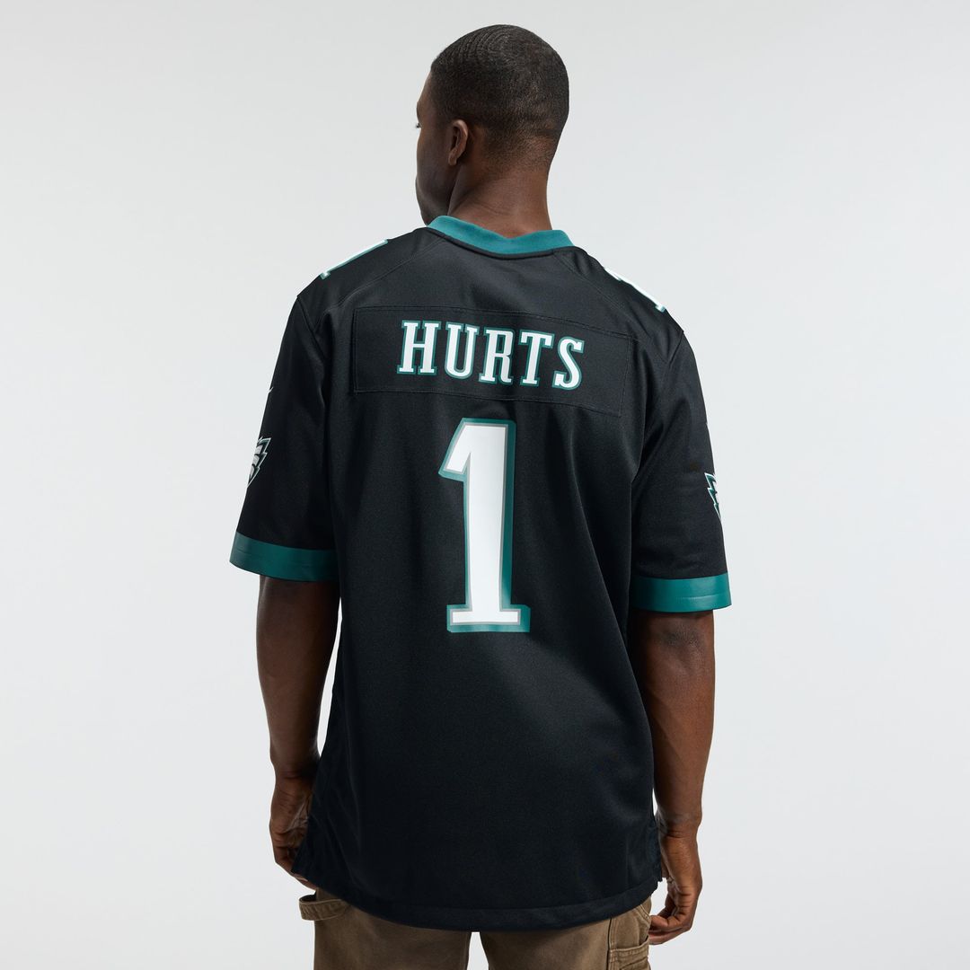 Philadelphia Eagles Jalen Hurts Nike Midnight Green Team Game Jersey