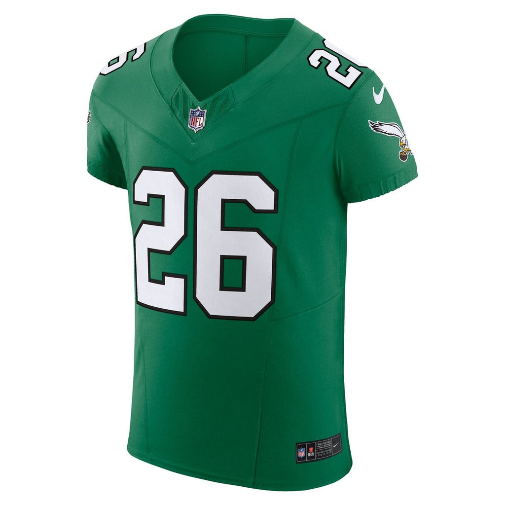 Philadelphia Eagles Saquon Barkley Nike Black Alternate Vapor F.U.S.E. Elite Jersey