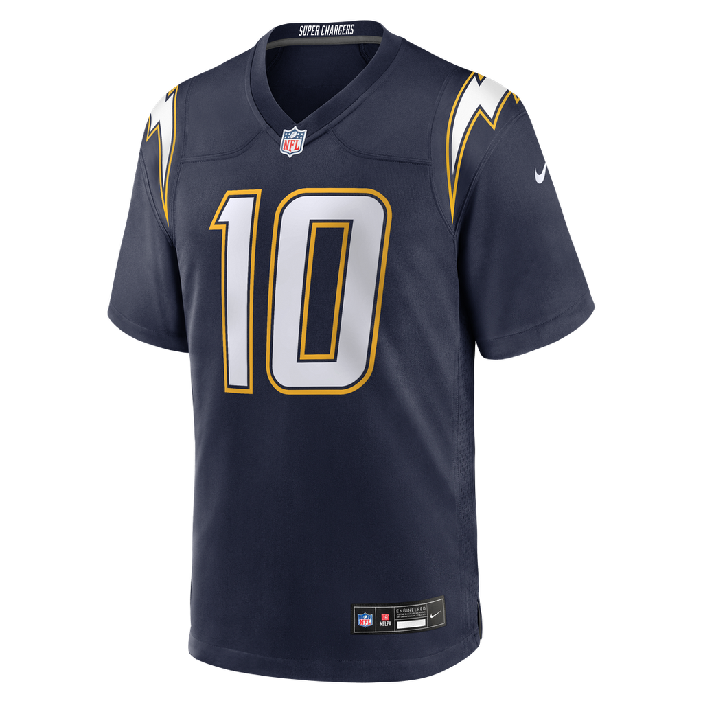 Los Angeles Chargers Justin Herbert Nike Gold Alternate Charger Power Game Player Jersey