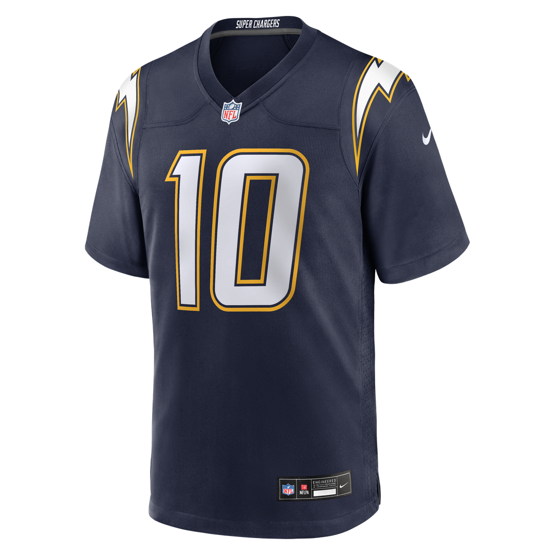 Los Angeles Chargers Justin Herbert Nike Gold Alternate Charger Power Game Player Jersey