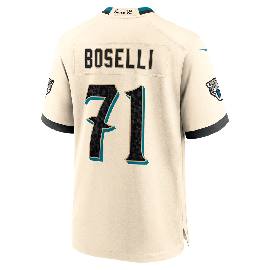 Jacksonville Jaguars Tony Boselli Nike Natural 2026 Rivalries Collection Game Jersey