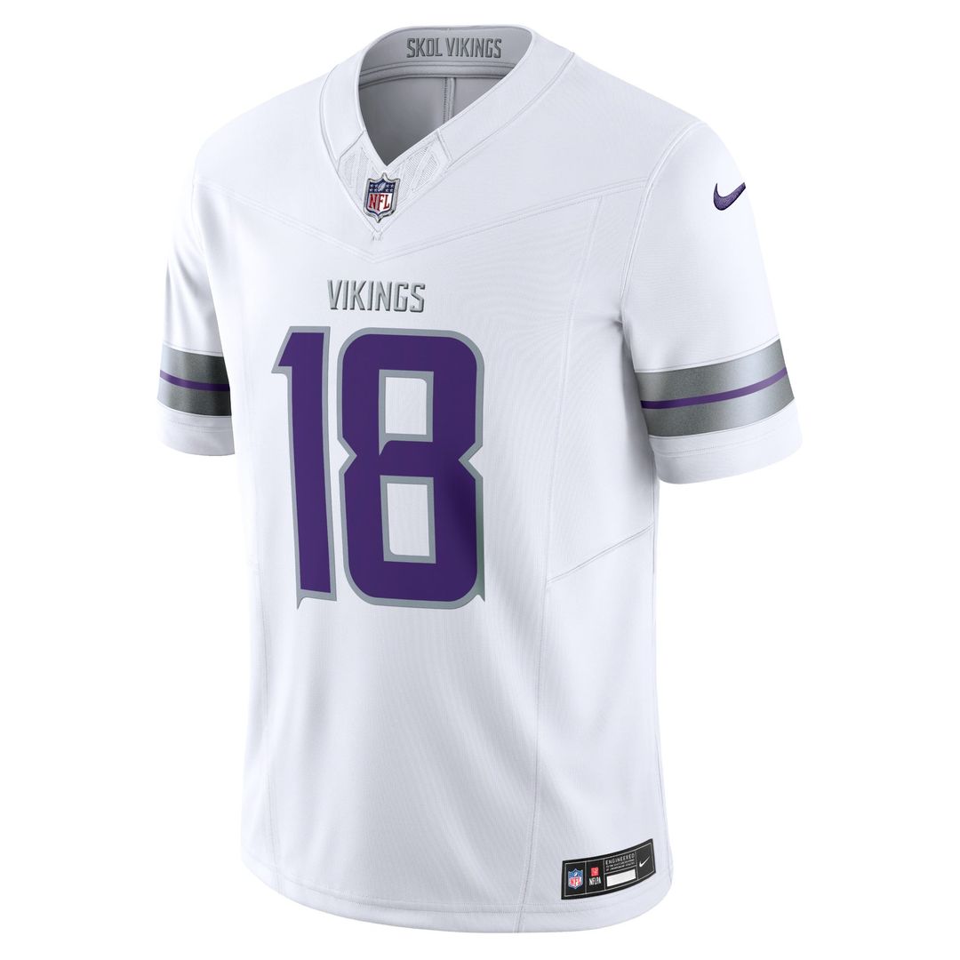 Minnesota Vikings Justin Jefferson Nike White Alternate Vapor F.U.S.E. Limited Jersey