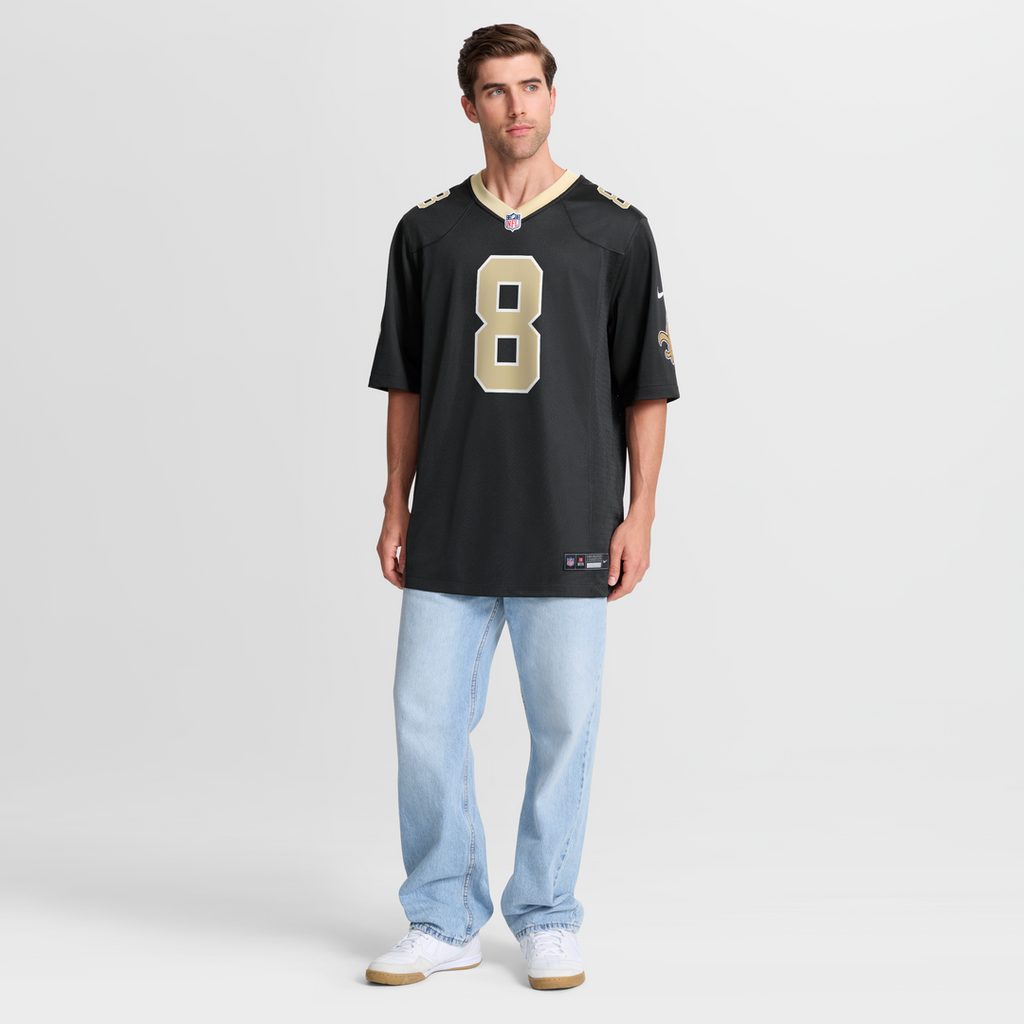 New Orleans Saints Archie Manning Nike Black Game Retired Player Jersey