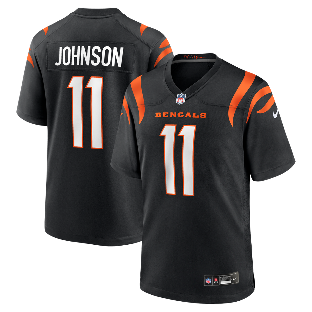 Cincinnati Bengals Josh Johnson Nike Black Team Game Jersey