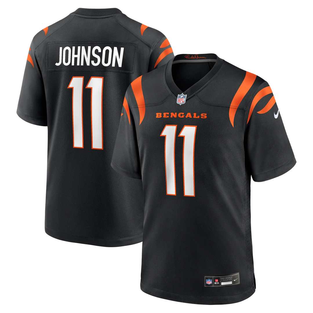 Cincinnati Bengals Josh Johnson Nike Black Team Game Jersey