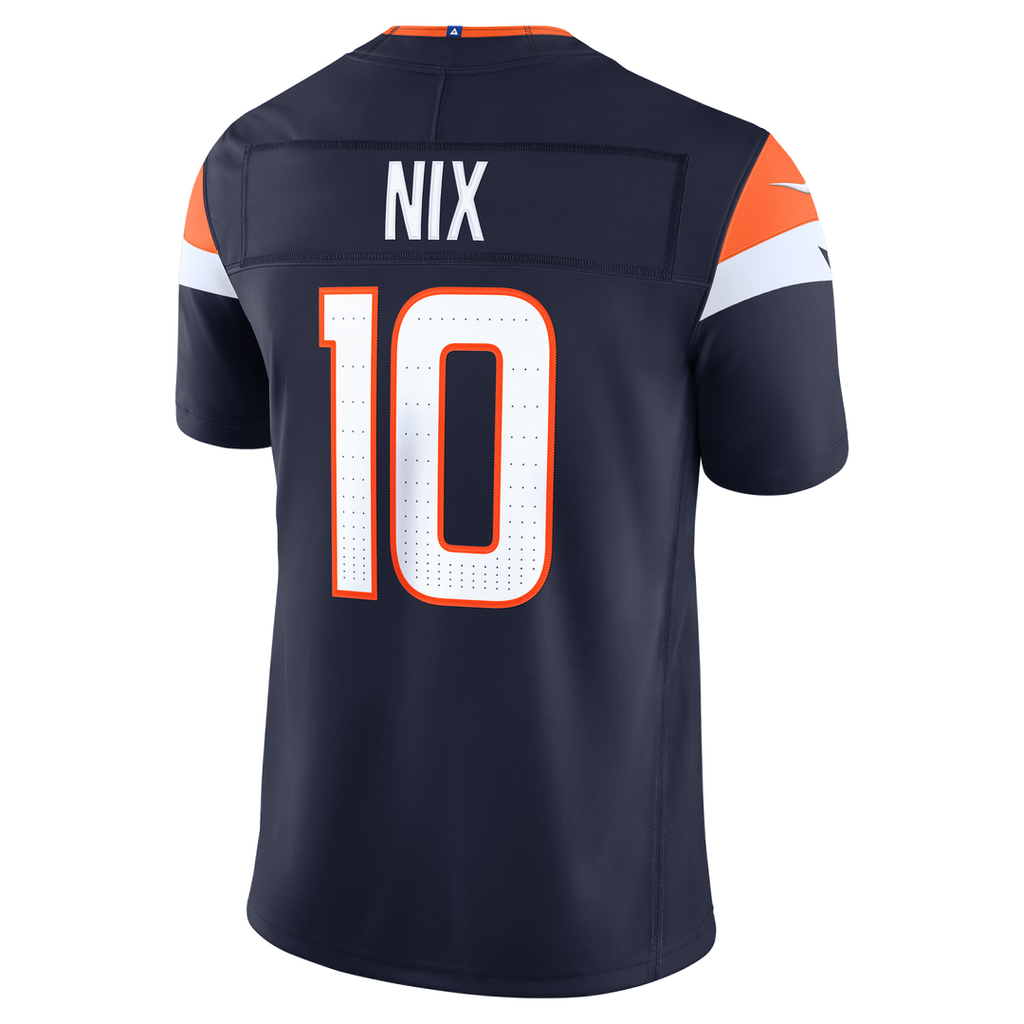 Denver Broncos Bo Nix Nike Orange Alternate Mile High Collection 1977 Throwback Vapor F.U.S.E. Stitched Limited Jersey