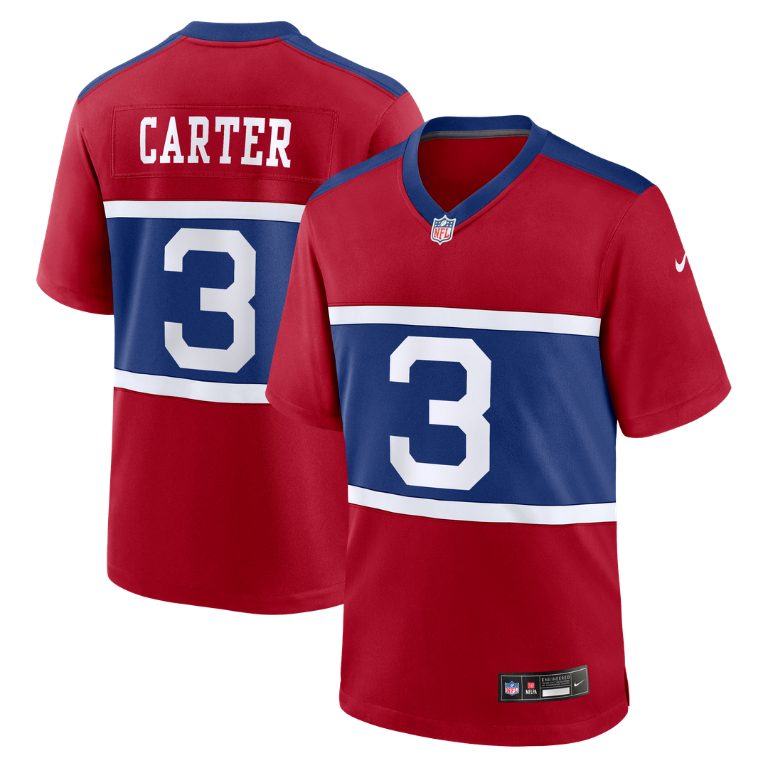 New York Giants Abdul Carter Nike White Game Jersey