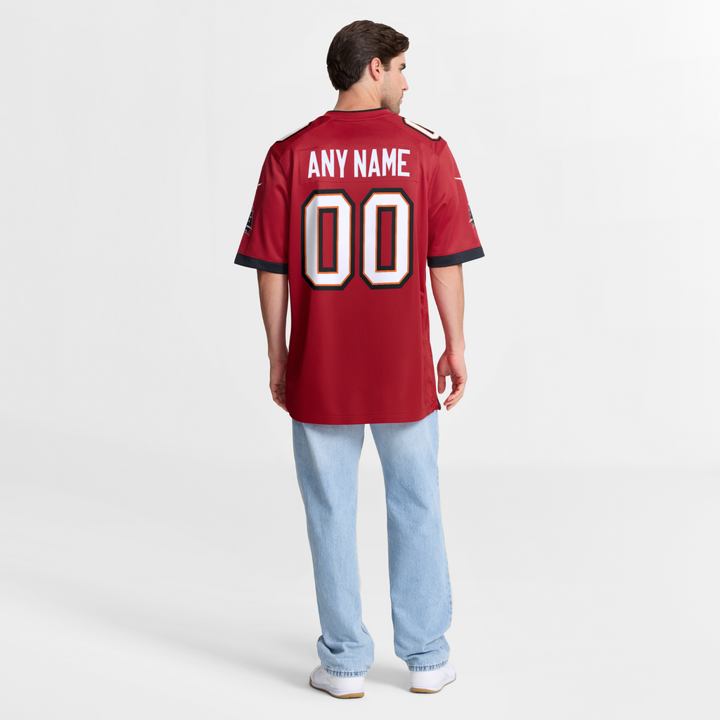 Nike Red Tampa Bay Buccaneers Team Custom Game Jersey