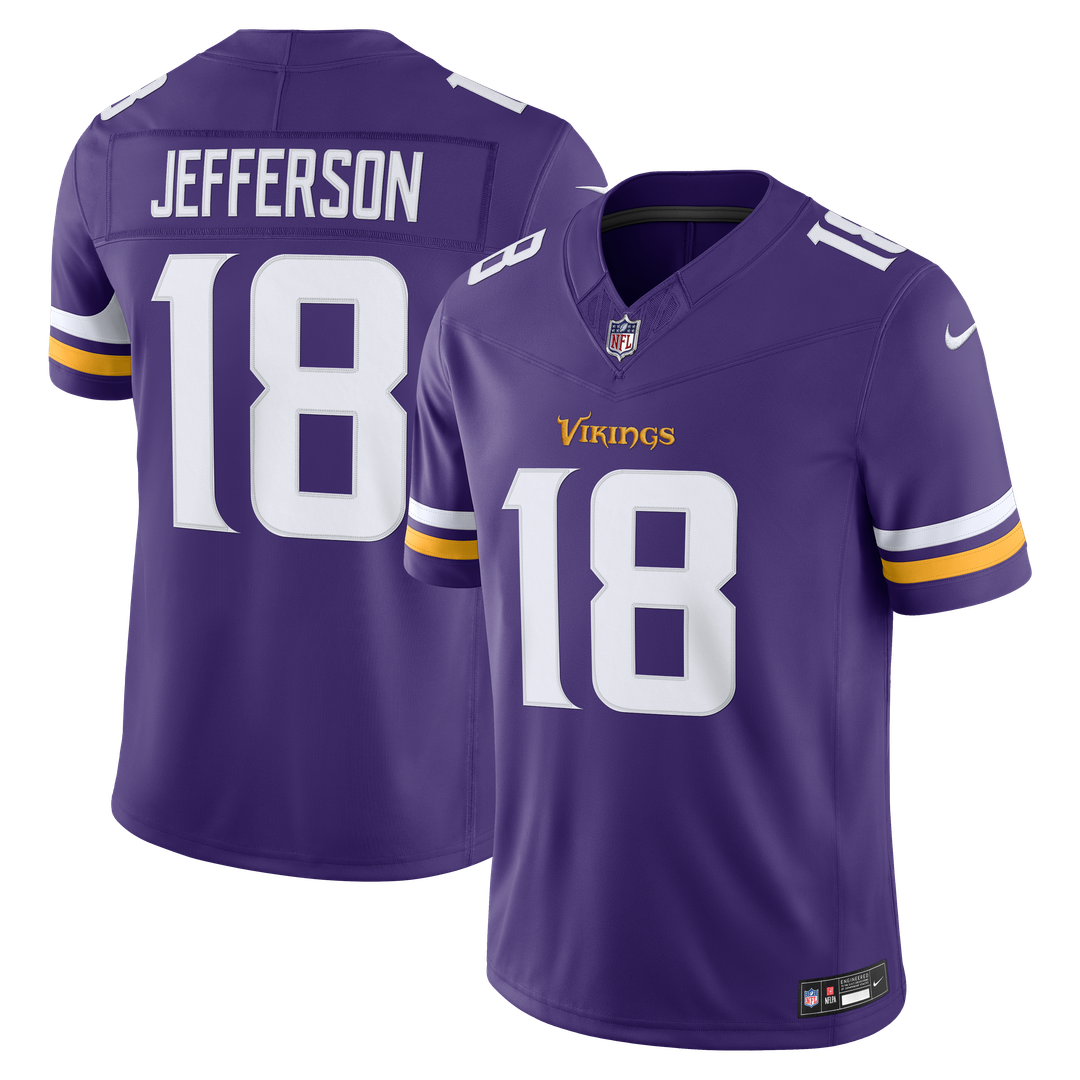 Minnesota Vikings Justin Jefferson Nike White Alternate Vapor F.U.S.E. Stitched Limited Jersey