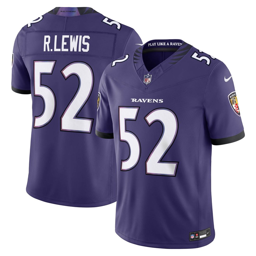 Baltimore Ravens Ray Lewis Nike Black Alternate Vapor F.U.S.E. Stitched Retired Player Limited Jersey