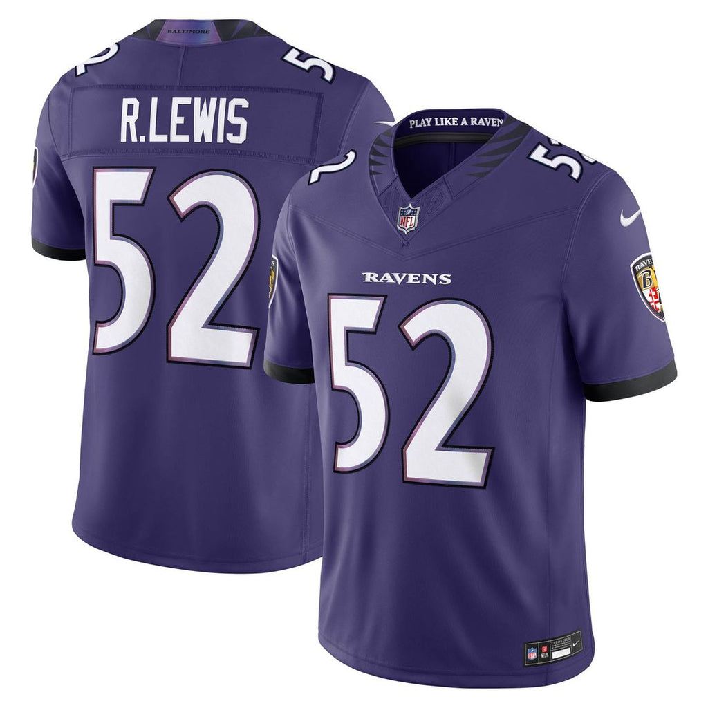Baltimore Ravens Ray Lewis Nike Purple Vapor F.U.S.E. Stitched Retired Limited Jersey