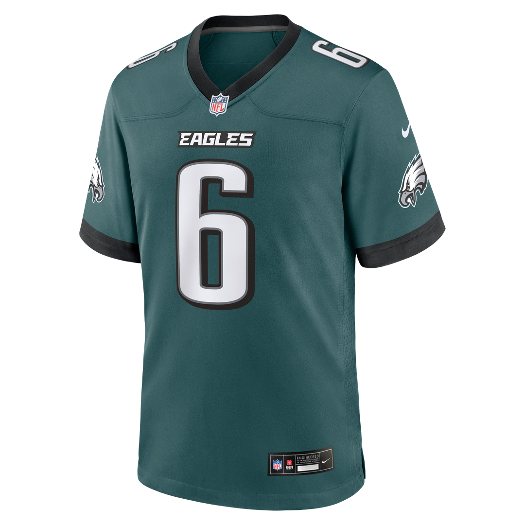 Philadelphia Eagles DeVonta Smith Nike Black Alternate Game Jersey