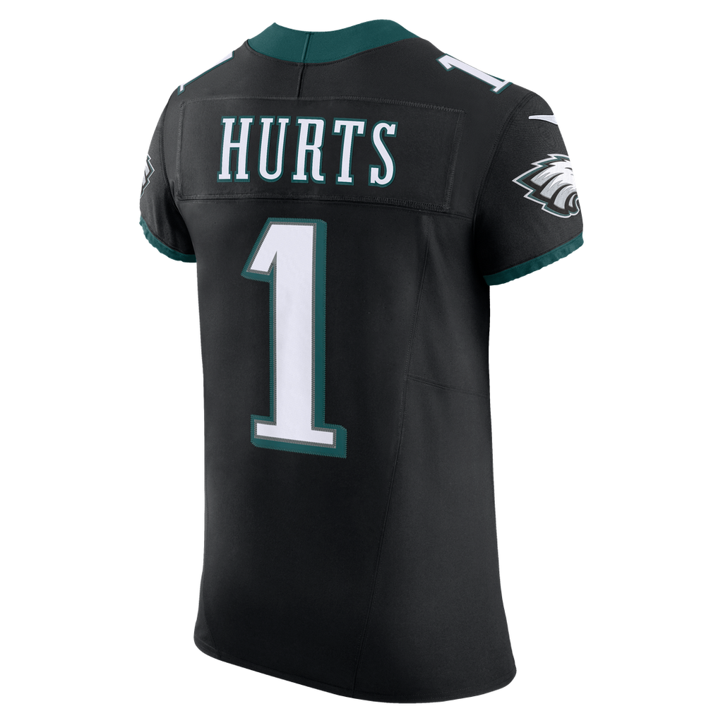 Philadelphia Eagles Jalen Hurts Nike Black Alternate Vapor F.U.S.E. Elite Jersey