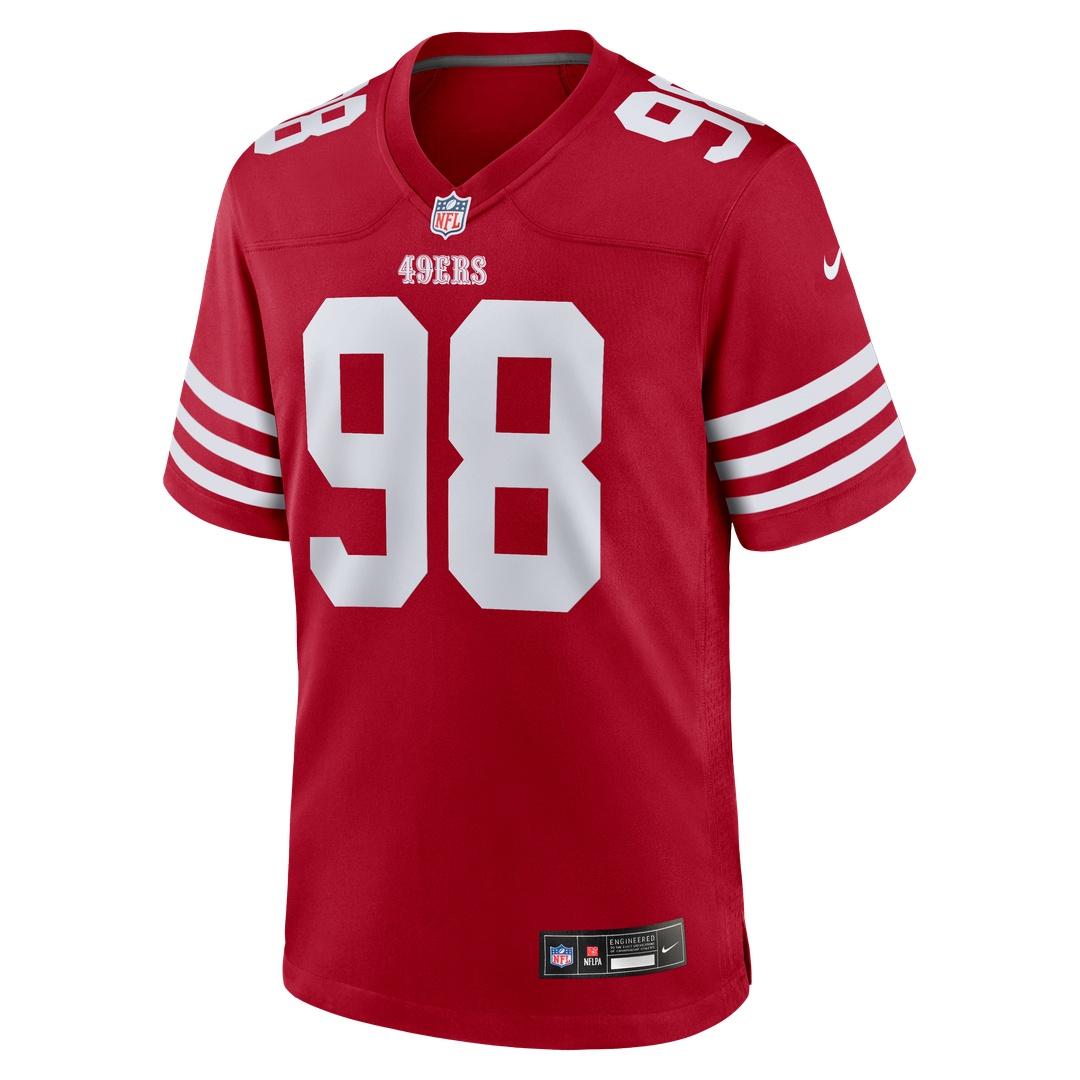San Francisco 49ers Mykel Williams Nike Scarlet Game Player Jersey