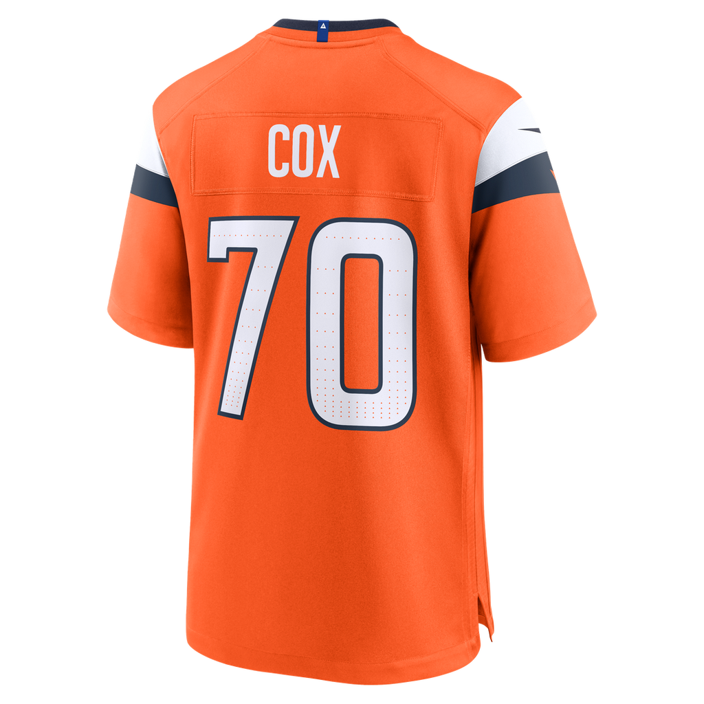 Denver Broncos Marques Cox Nike Orange Team Game Jersey