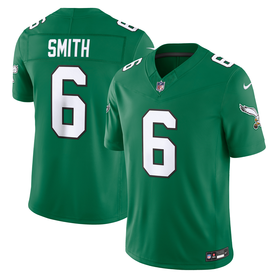 Philadelphia Eagles DeVonta Smith Nike Midnight Green Team Vapor F.U.S.E. Stitched Limited Jersey