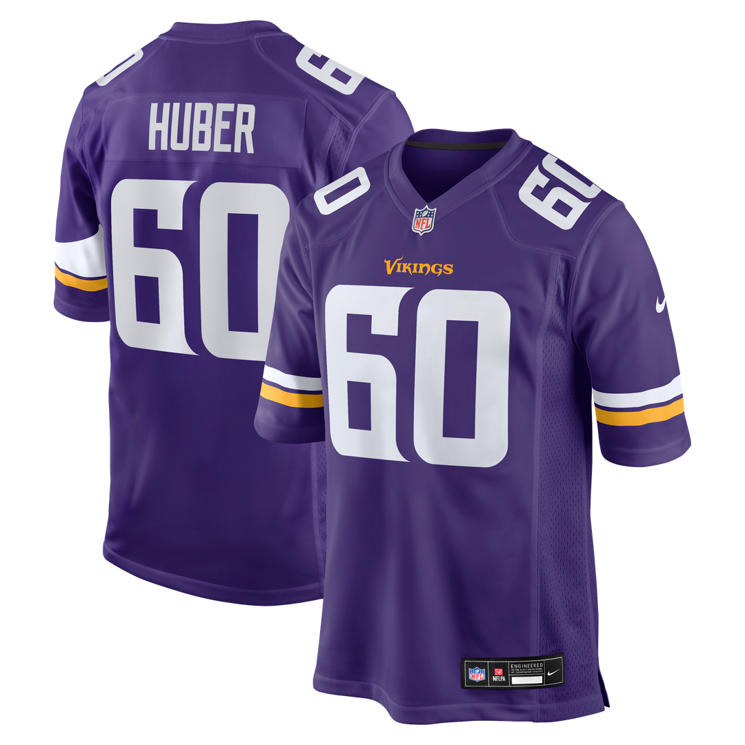 Minnesota Vikings Joe Huber Nike Purple Team Game Jersey