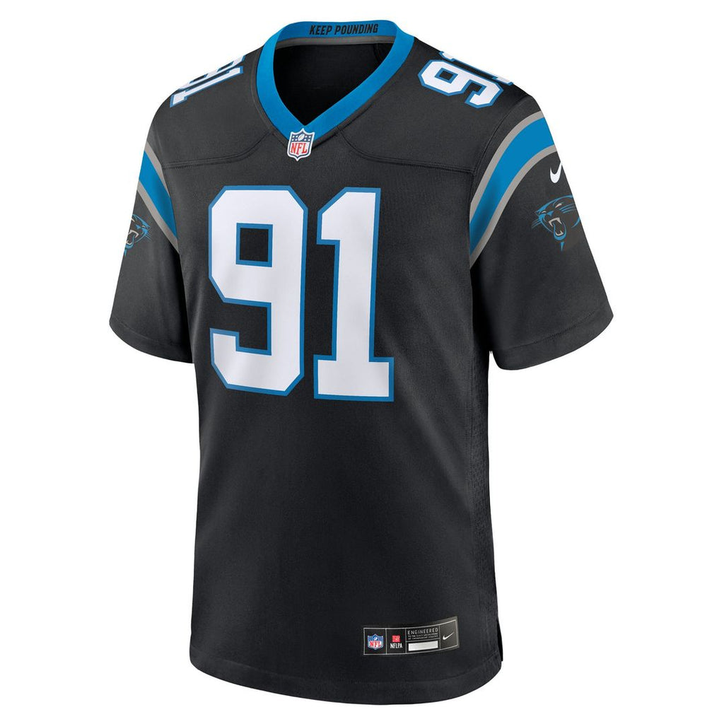 Carolina Panthers Patrick Jones II Nike Black Team Game Jersey