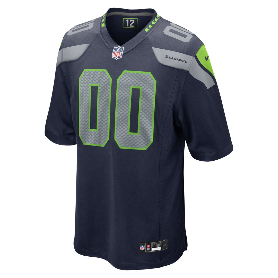 Seattle Seahawks Nike White Custom Game Jersey