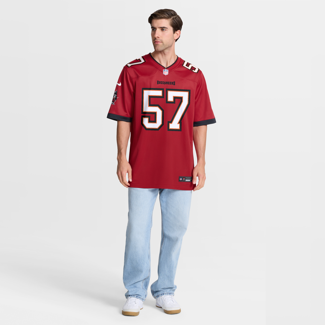 Tampa Bay Buccaneers John Bullock Nike Red Team Game Jersey