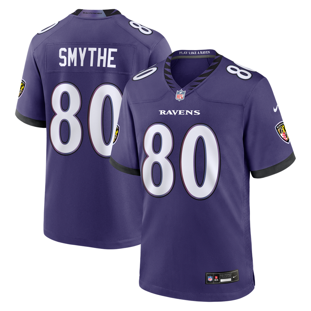Baltimore Ravens Durham Smythe Nike Purple Team Game Jersey