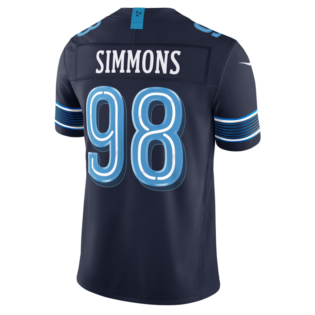 Tennessee Titans Jeffery Simmons Nike Navy 2026 Rivalries Collection Stitched Limited Jersey