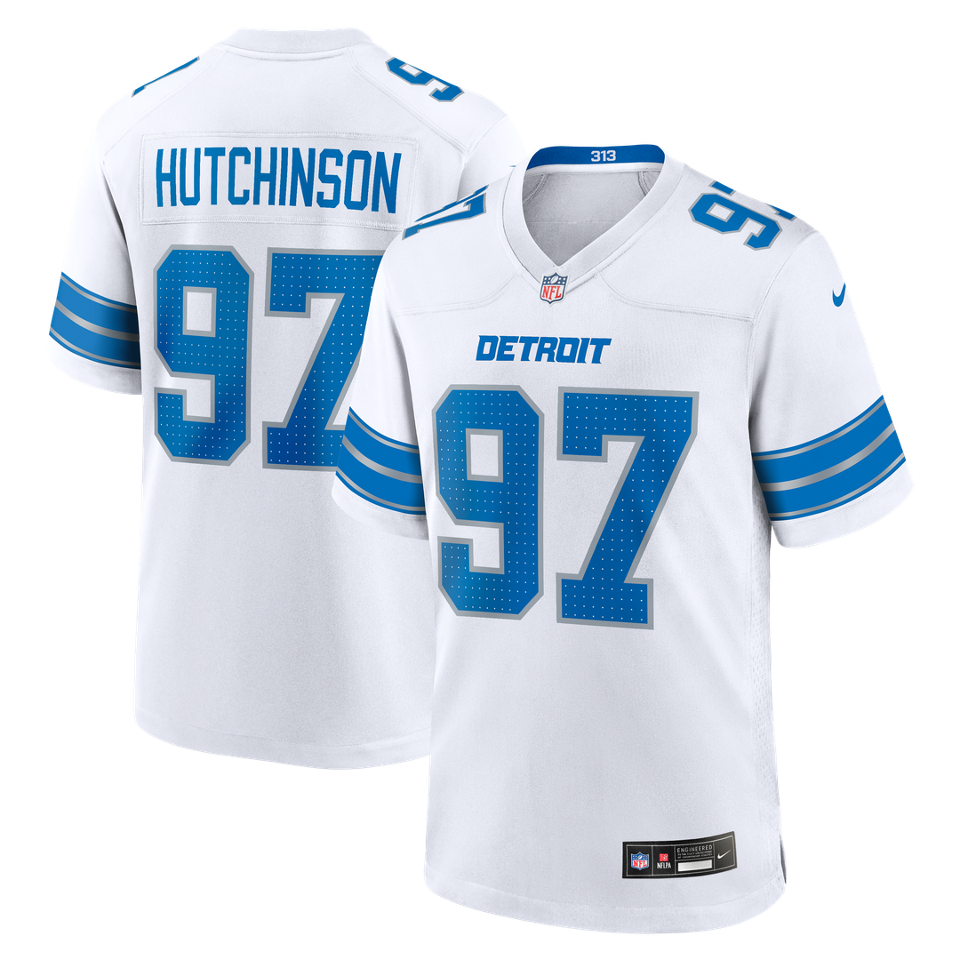 Detroit Lions Aidan Hutchinson Nike Black 2nd Alternate Game Jersey