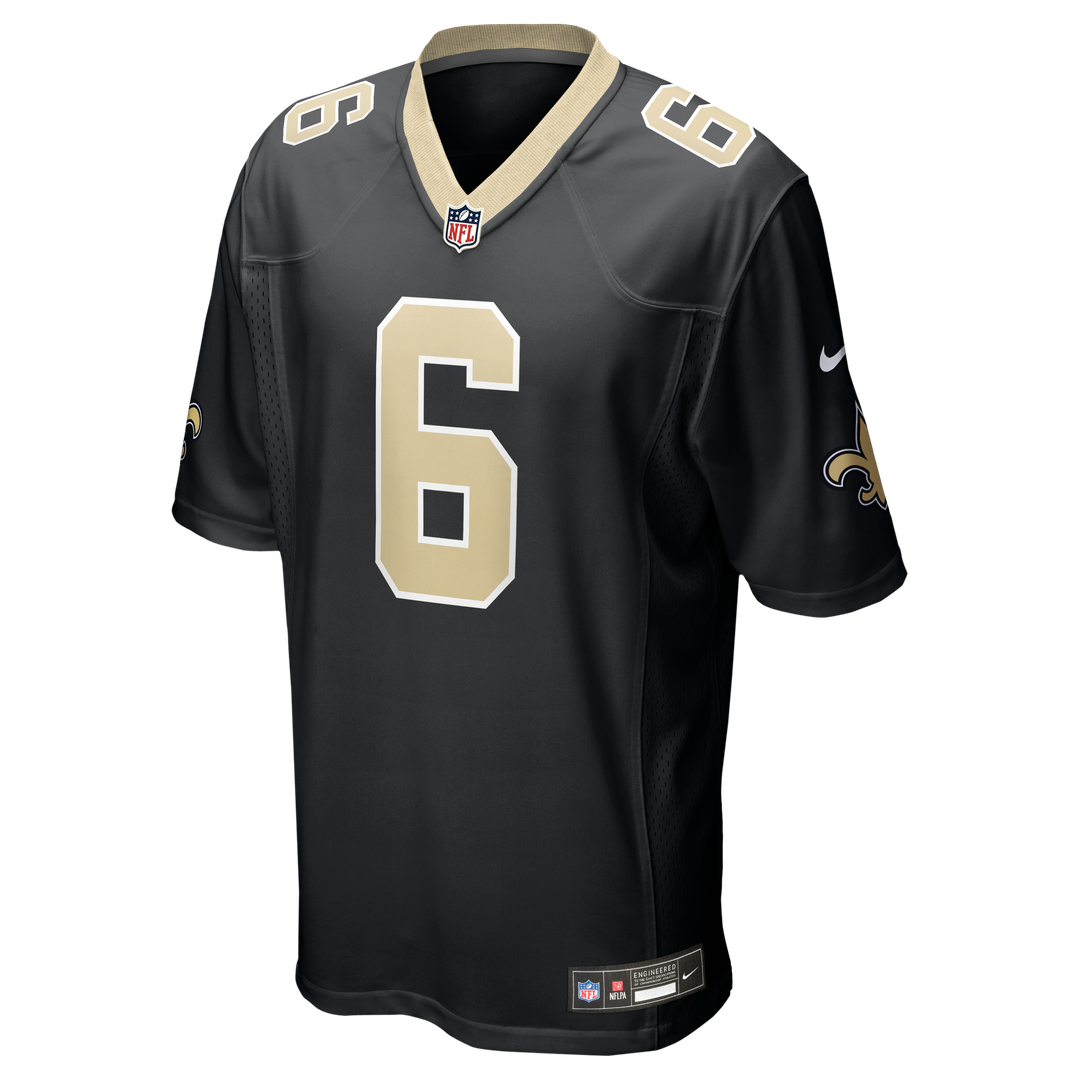New Orleans Saints Tyler Shough Nike Black Game Jersey