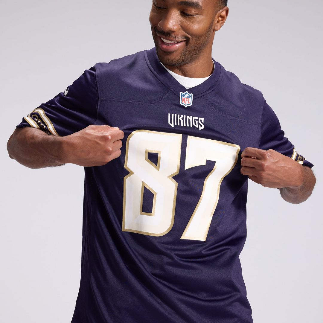 Minnesota Vikings T.J. Hockenson Nike Purple 2026 Rivalries Collection Game Jersey