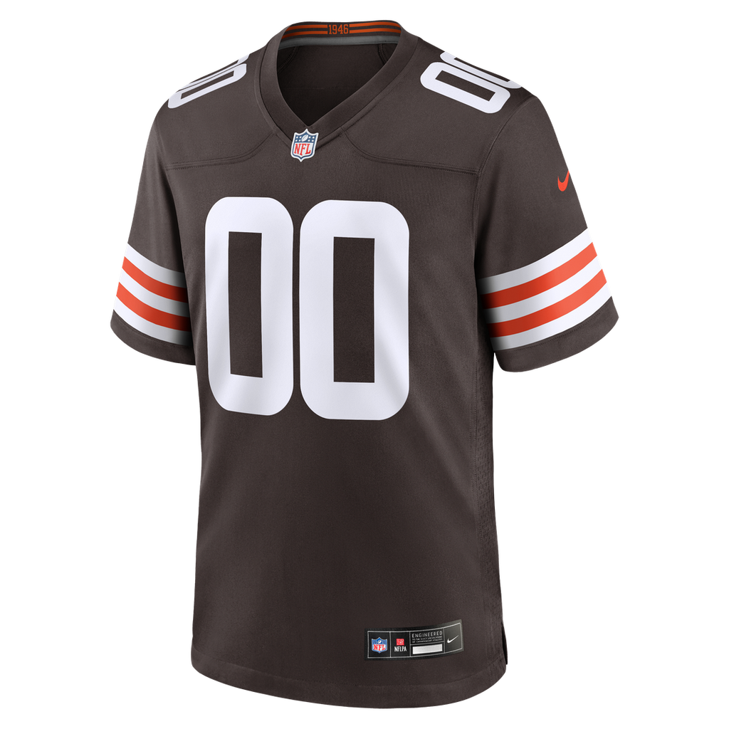 Cleveland Browns Nike White Custom Game Jersey
