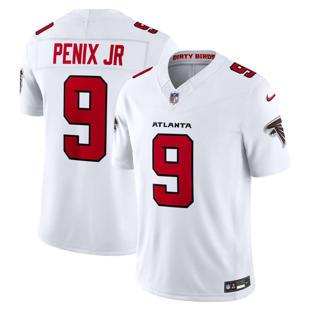 Atlanta Falcons Michael Penix Jr. Nike Red Team Vapor F.U.S.E. Stitched Limited Jersey