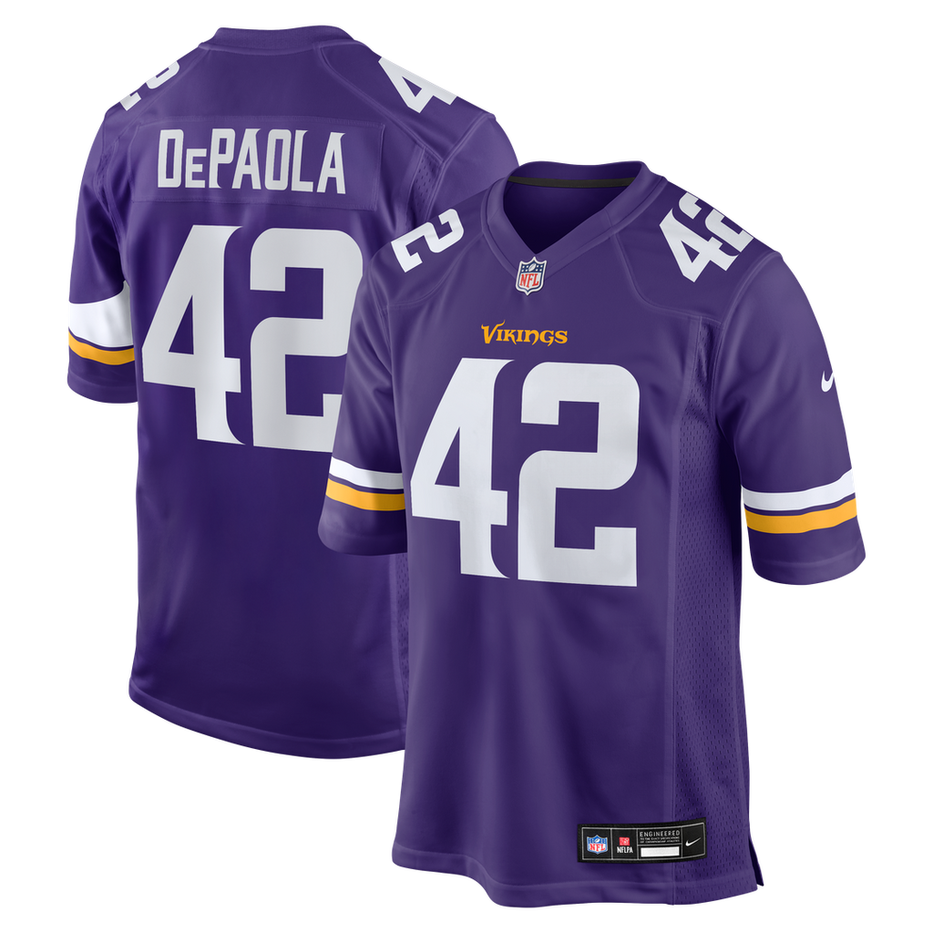 Minnesota Vikings Andrew DePaola Nike Purple Game Jersey
