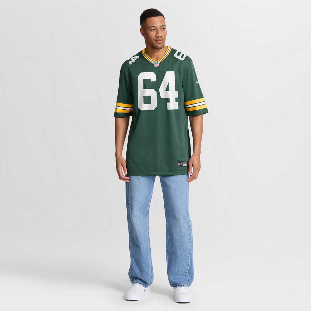 Green Bay Packers Jerry Kramer Nike Green Game Retired Player Jersey