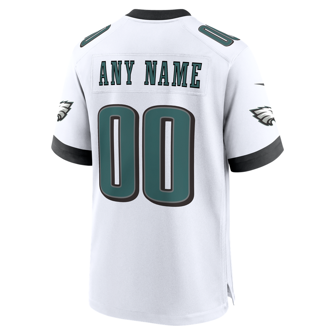 Philadelphia Eagles Nike Black Alternate Custom Game Jersey