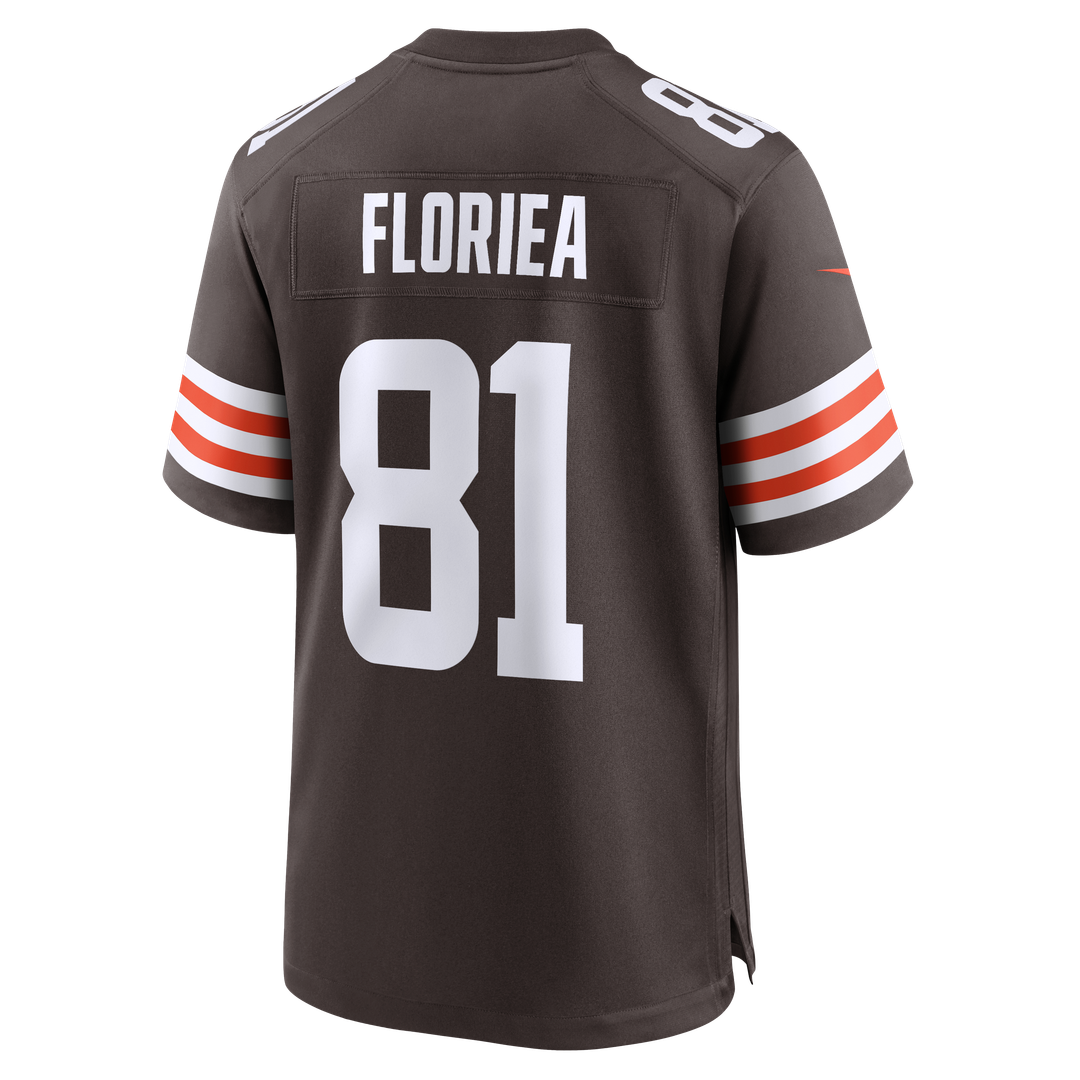 Cleveland Browns Luke Floriea Nike Brown Team Game Jersey