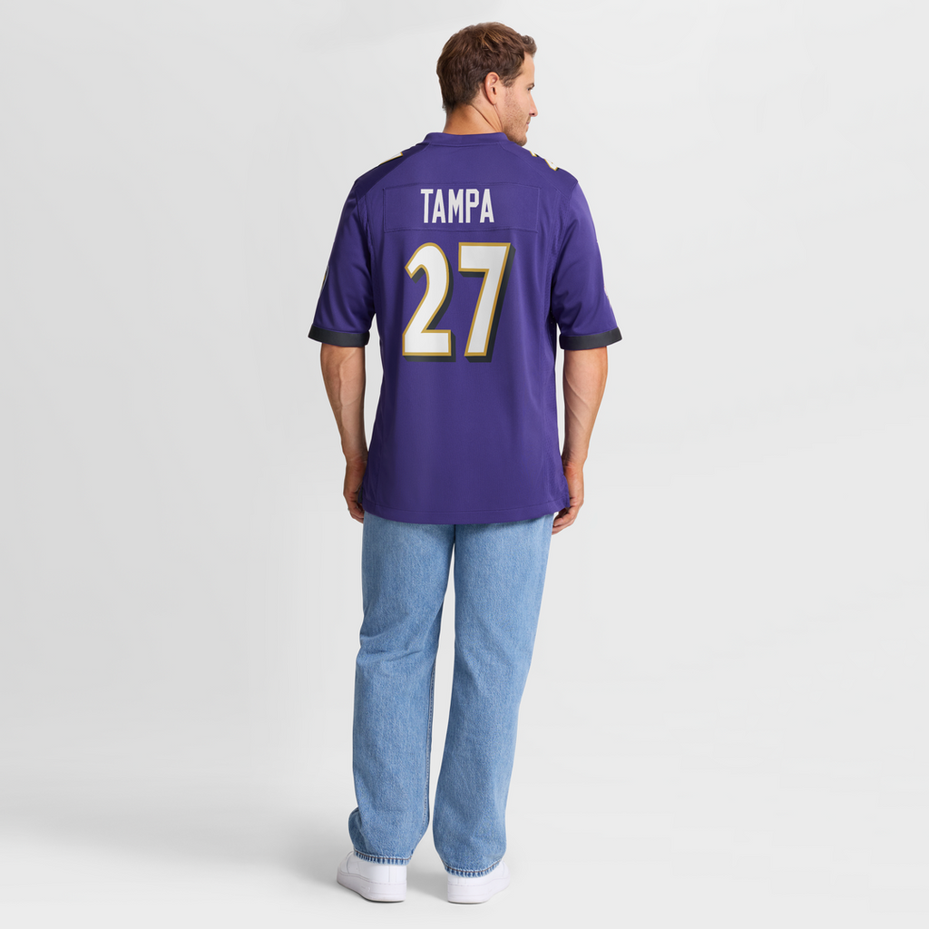 Baltimore Ravens T.J. Tampa Nike Purple Team Game Jersey