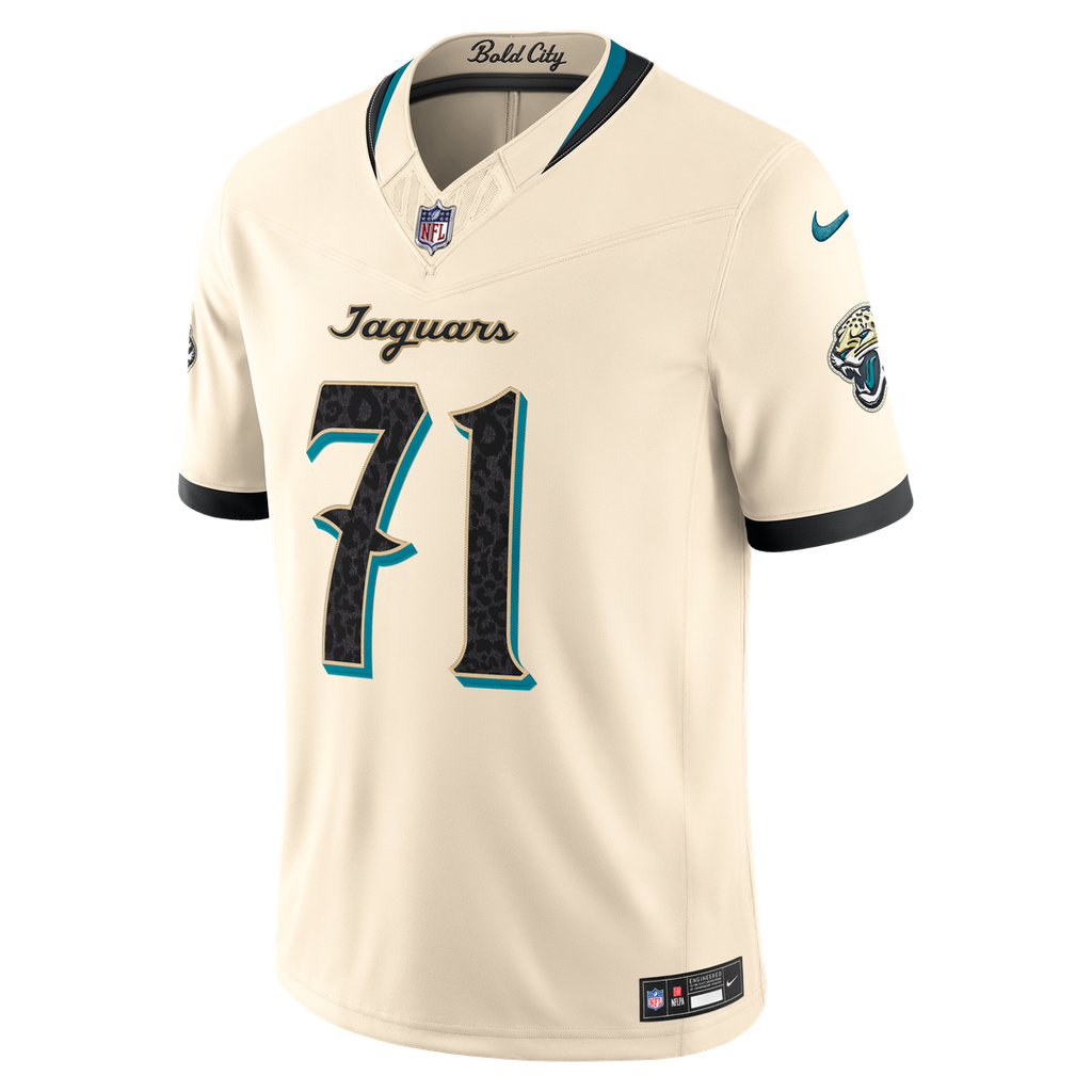 Jacksonville Jaguars Tony Boselli Nike Natural 2026 Rivalries Collection Stitched Limited Jersey