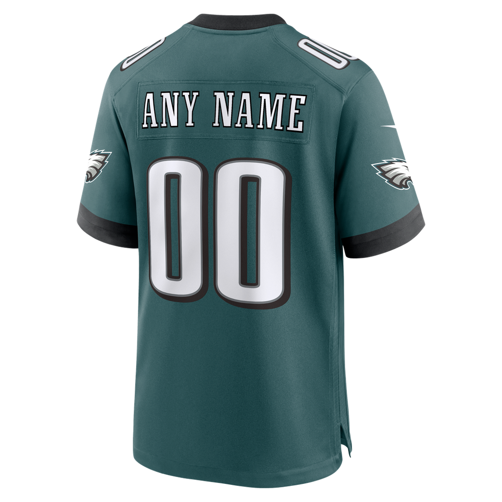 Philadelphia Eagles Nike White White Custom Game Jersey