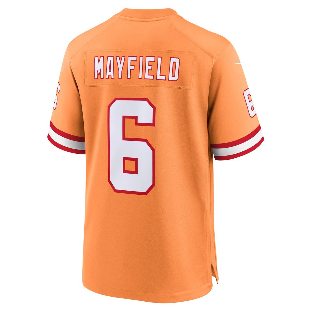 Tampa Bay Buccaneers Baker Mayfield Nike White Away Game Jersey