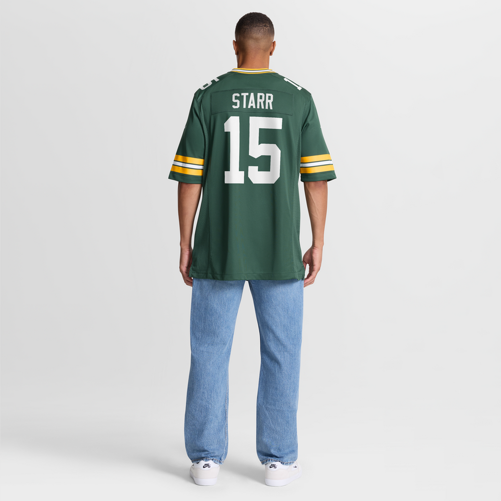 Green Bay Packers Bart Starr Nike Green Game Retired Player Jersey