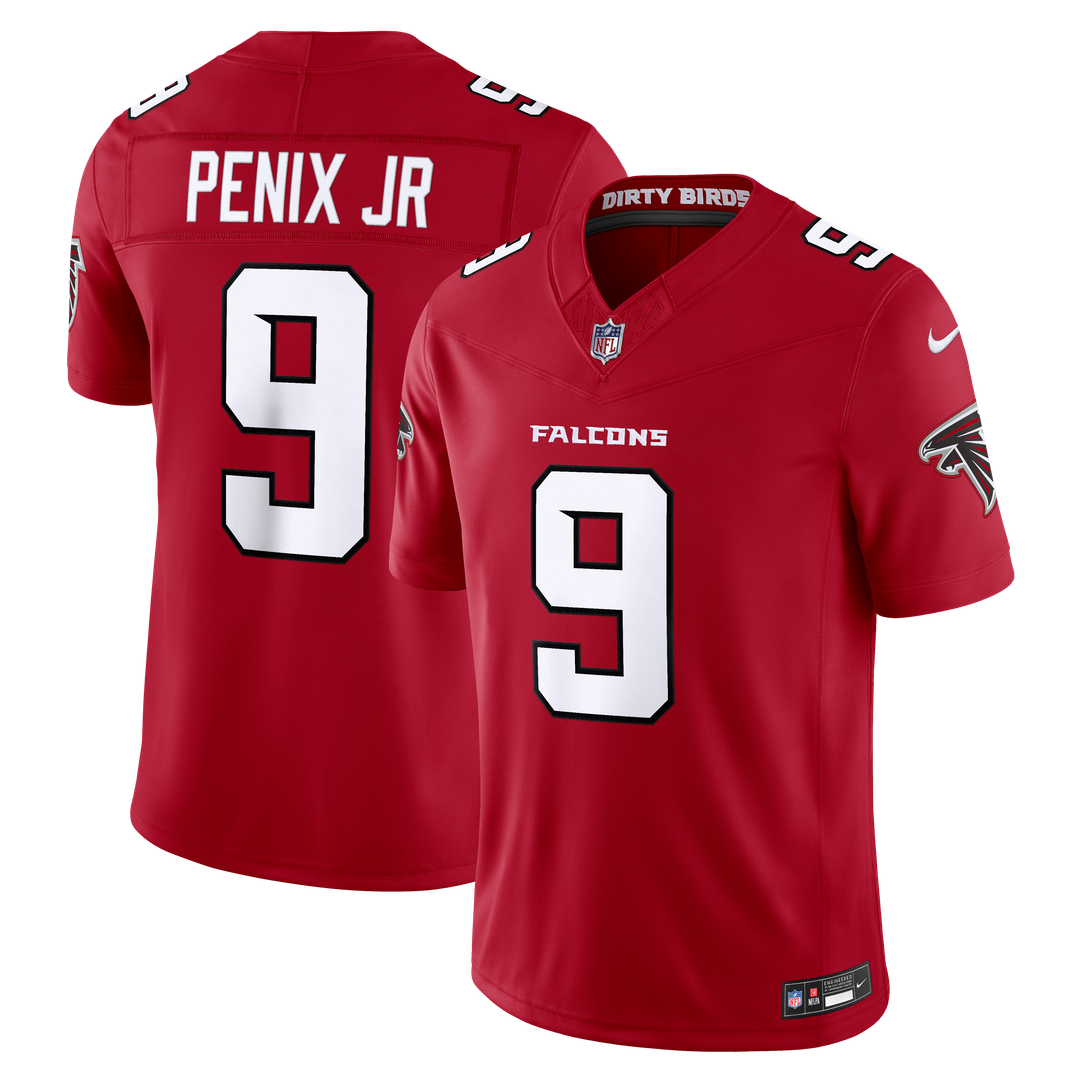Atlanta Falcons Michael Penix Jr. Nike Black Alternate Throwback Vapor F.U.S.E. Stitched Limited Jersey